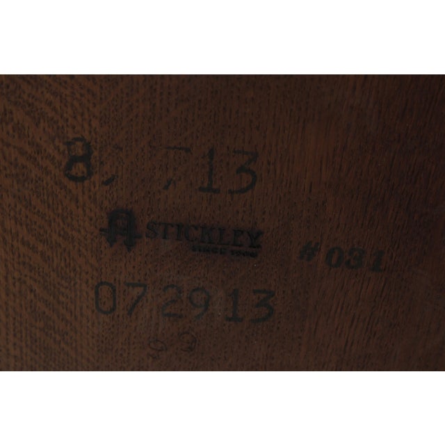 Stickley Mission Oak Large Round Dining Room Table For Sale - Image 18 of 18