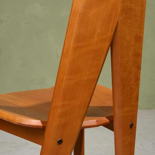 Dining Chairs by Søren Nissen and Ebbe Gehl for Seltz, France, 1980s, Set of 10 For Sale - Image 11 of 12