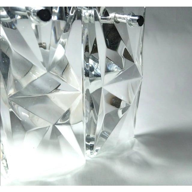 Mid-Century Art Deco Modern Crystal and Chrome Wall Light from Kinkeldey, 1980s For Sale - Image 9 of 11
