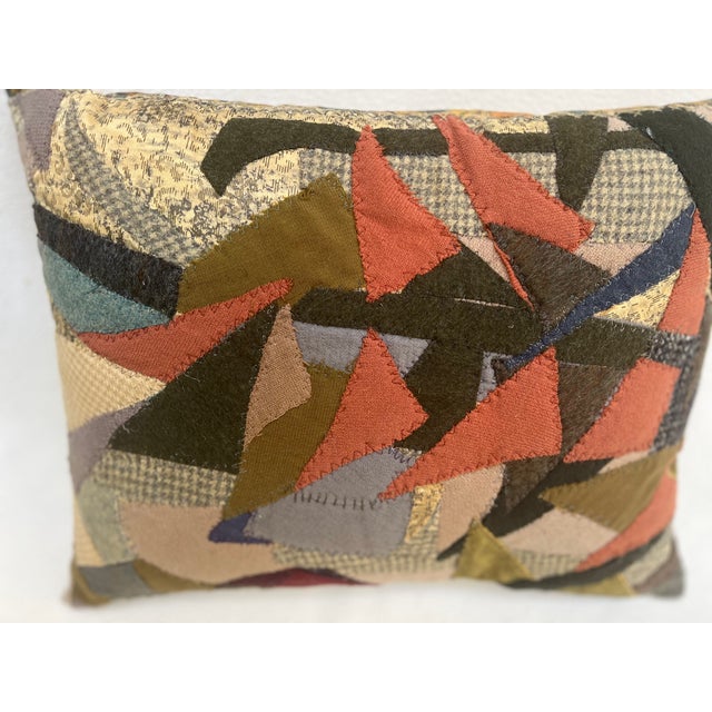 1930s A Pillow With Patchwork For Sale In Los Angeles - Image 6 of 7