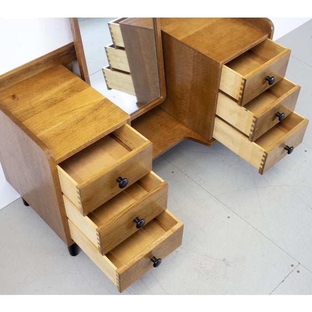 Modernist Oak Dressing Table by David Booth for Gordon Russell, 1940s For Sale - Image 4 of 11