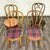 This is a gorgeous set of four assorted vintage Thonet style bentwood dining chairs or occasional chairs. Two matching...