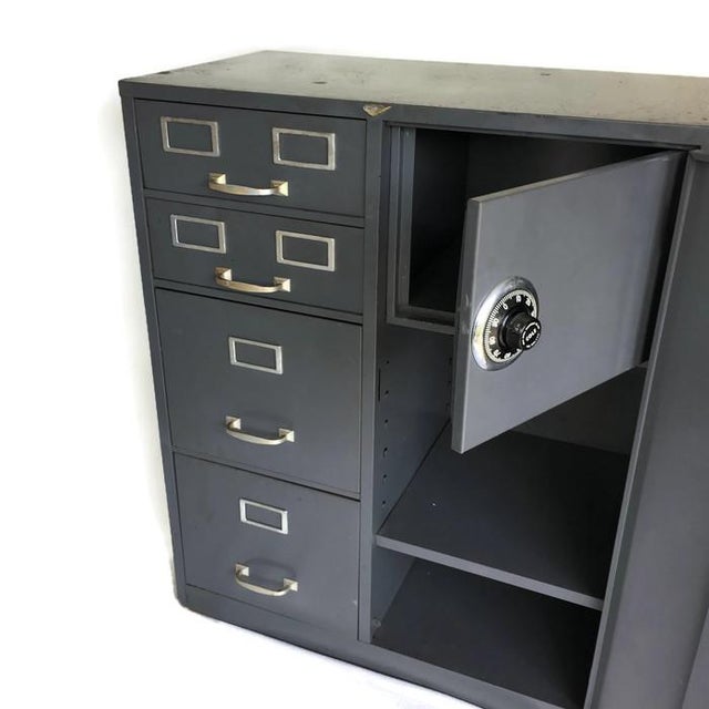 Vintage Cole Steel Filing Cabinet With Safe | Chairish