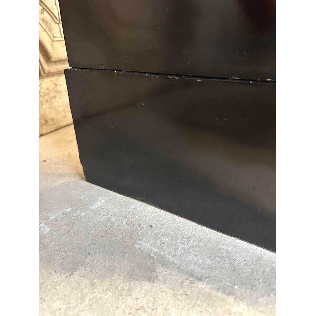 Black French Louis XIV Style Fireplace in Black Marble, 1900s For Sale - Image 8 of 15