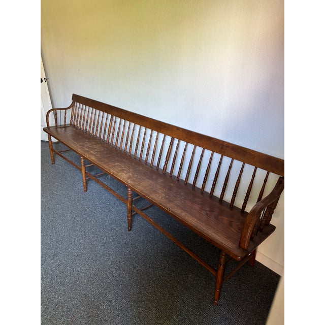 9' Long Church Bench handed down over a few Generations. Sat quitely in a room for the last 35 years. No written or verbal...