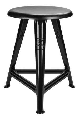 Rowac-Schemel Stool in Black Ash by Karl Robert Wagner for Rowac