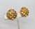 Trifari Vintage 1960s Signed Crown Trifari Faux-Citrine & Topaz Clip Earrings-2 Pieces For Sale - Image 4 of 7