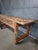 Brown Long Industrial Wooden Workbench For Sale - Image 8 of 9