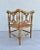 French Carved Wood Corner Chair with Woven Rush Seat, Early 20th Century For Sale - Image 6 of 13