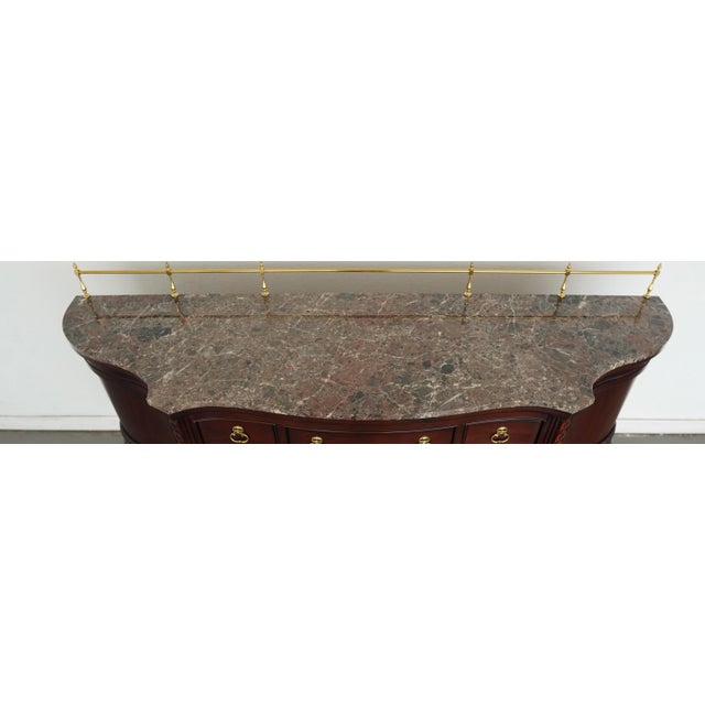 Vintage Century Furniture Marble-Top Sideboard For Sale - Image 14 of 16