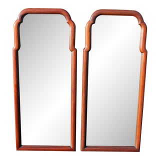 Henkel-Harris Mahogany Queen Anne Mirrors—A Pair For Sale