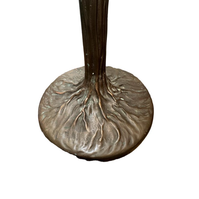 Vintage Stained Glass Desk or Table Lamp For Sale - Image 9 of 11