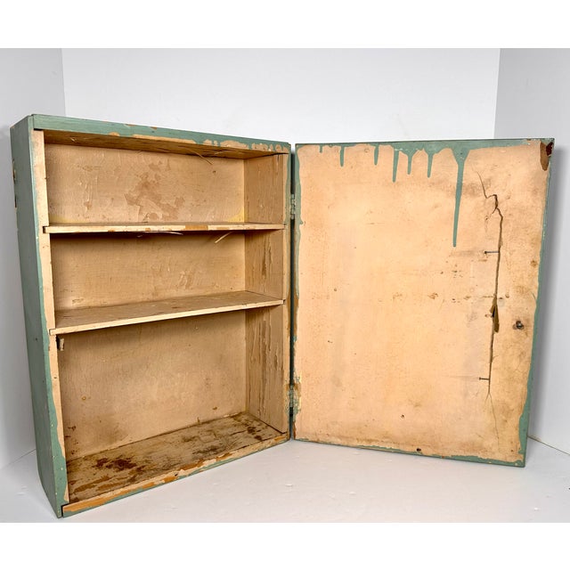 Primitive Mirrored Wall Mount Medicine Cabinet For Sale - Image 10 of 17