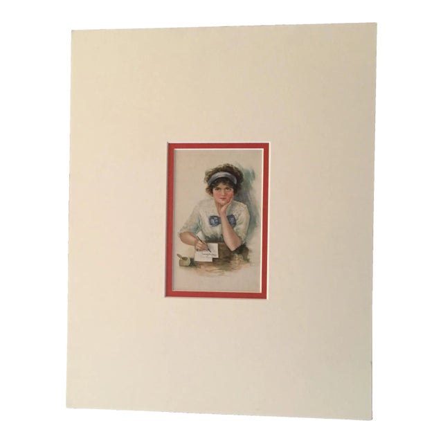 1920's Vintage Print - The Love Letter For Sale