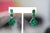 Circa 1970s Malachite & 970 Silver Articulated Drop Earrings With 14k Gold Posts, Pair For Sale - Image 18 of 18