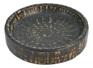 Mid-Century Modern Brown Stoneware Rubus Bowl by Gunnar Nylund for Rörstrand, 1960s