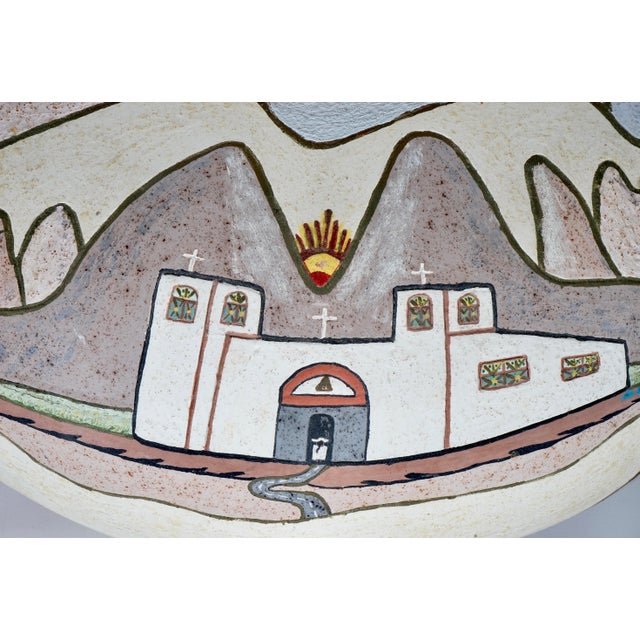 Ceramic 1970s Mexican Ceramic Vase With Top For Sale - Image 7 of 10