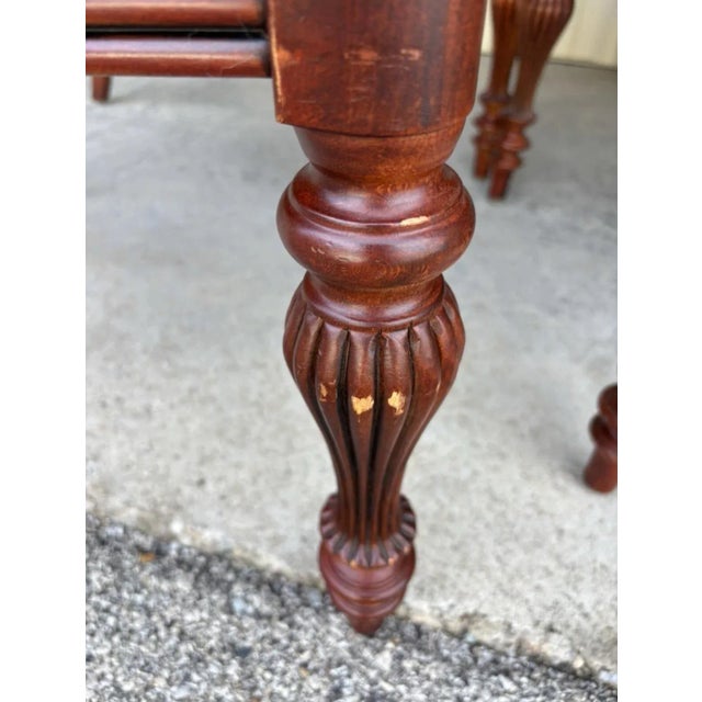 Wood Ethan Allen British Classics Dining Side Chairs 260 Cinnabar Finish, Set of 4 For Sale - Image 7 of 11