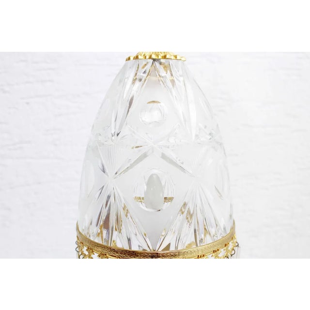 Table Lamp in Crystal and Fine Gold-Plated Metal from Cre Art, Italy, 1970s For Sale - Image 6 of 11