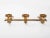 1960s Spanish Brutalist Ferro Art Gilt Wrought Iron Wall-Mounted Coat Rack For Sale - Image 4 of 9