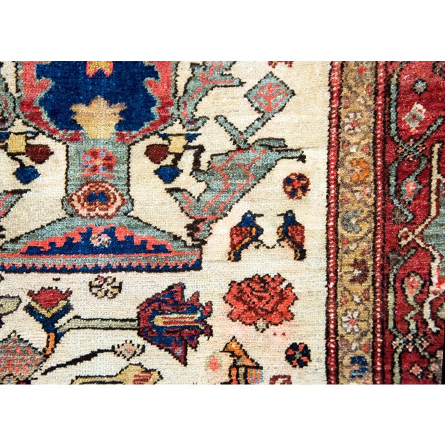 Textile Early 20th Century Persian Senneh Rug For Sale - Image 7 of 16
