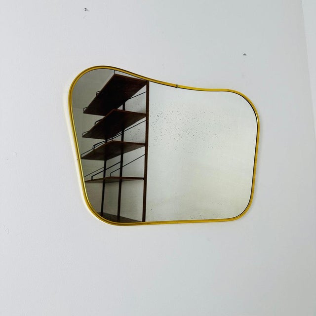 Mid-Century Asymmetric Mirror, 1960s For Sale - Image 5 of 11