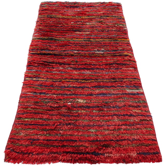 Modern Vintage Turkish Tulu Rug, 01'07 X 05'02 For Sale - Image 3 of 10