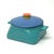 Ceramic Mid 20th Century Color Blocked Square Casserole Dish With Lid by Lindt-Stymeist For Sale - Image 7 of 12