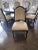 2010s Fairfield Carved Wood & Taupe Velvet Dining Chairs - Set of 8 For Sale - Image 5 of 9