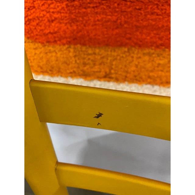 1960s Gio Ponti Style Single Woven Seat Ladder Back Chair For Sale - Image 9 of 12