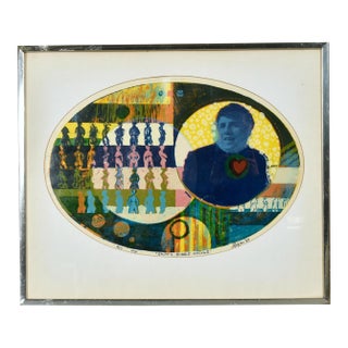 1969 Original Psychedelic Screenprint Ralph’s Bubble Machine Signed Logan For Sale