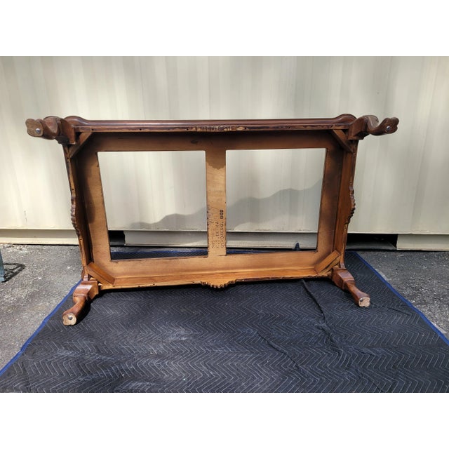 1970s 1970s Drexel Expansive Vintage Coffee Table With 2 Glass Inserts For Sale - Image 5 of 9