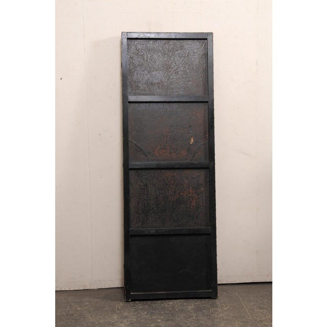 Mid 20th Century Italian Leather Room Divider, 9.5' X 7' Tall For Sale - Image 9 of 13