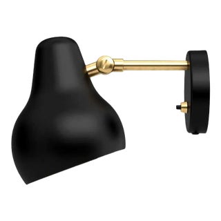 Vilhelm Lauritzen 'Vl 38 Radiohus' Sconce for Louis Poulsen in Black For Sale
