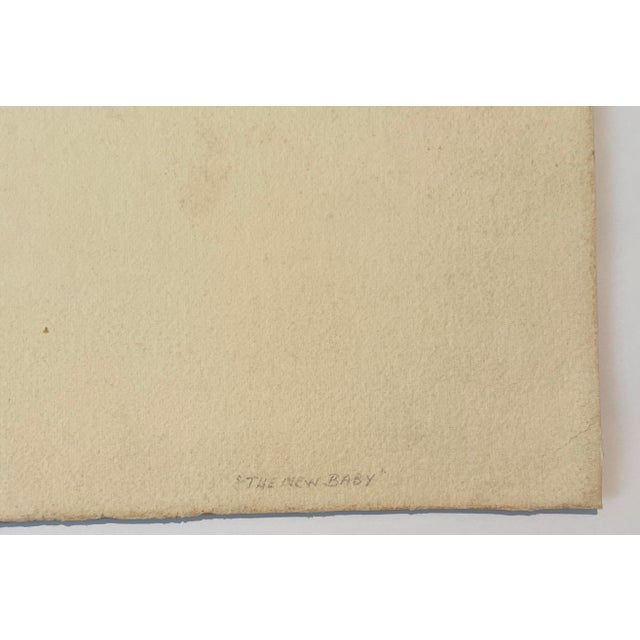 1940s 1940 Frank Wesley New Baby Village Landscape For Sale - Image 5 of 5