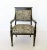 Gustavian (Swedish) Gustavian Neoclassical Ebonized and Giltwood Armchairs For Sale - Image 3 of 11