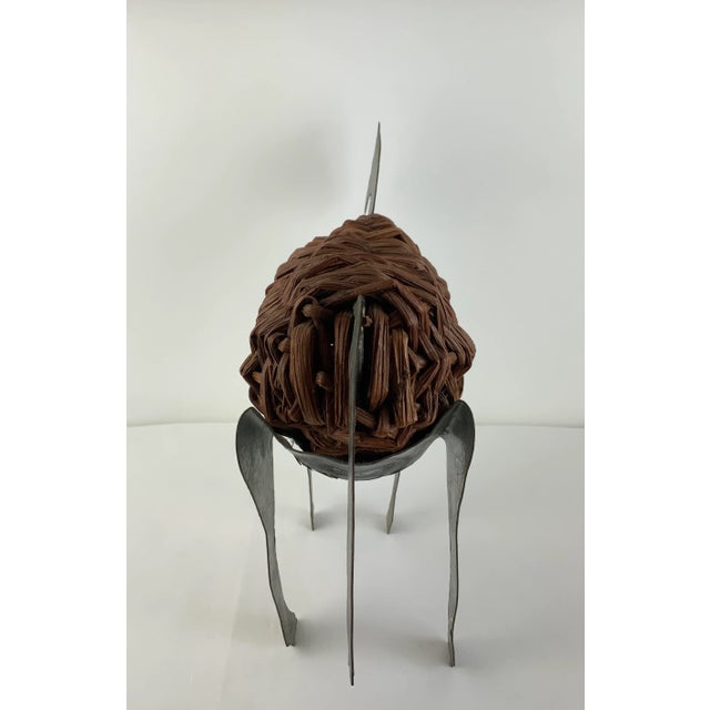 Vintage Metal & Wicker Horse For Sale - Image 10 of 12