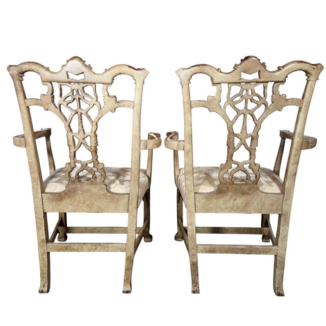 Hickory Furniture 1990s Pair of Hickory Armchairs For Sale - Image 4 of 8