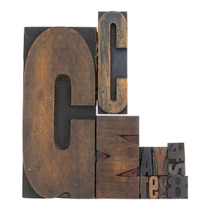 Antique Printer's Block Assemblage Sculpture, 1978