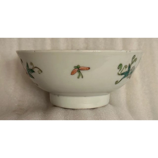 Antique Hand-Painted Chinese Porcelain Bowl From Qing Dynasty With Provenance For Sale - Image 4 of 11