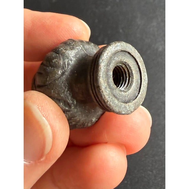 A fantastic vintage metal Acorn shaped finial to attach a lamp shade to a harp.