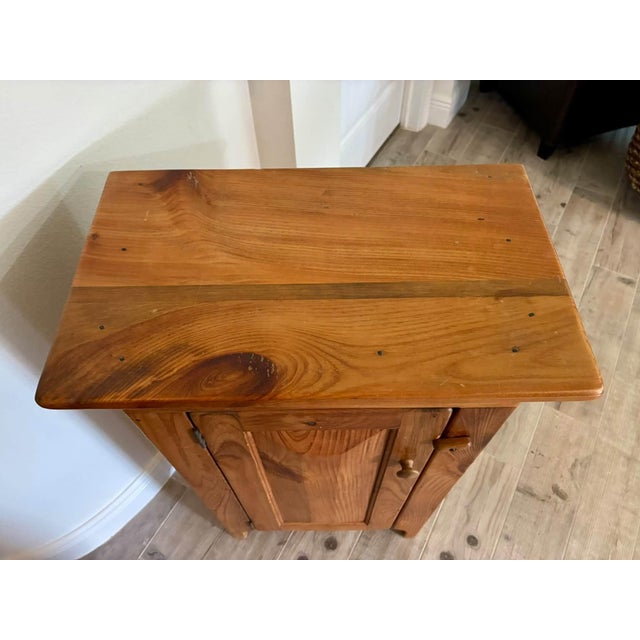 American 19th Century Antique American Solid Pine Jelly Cupboard Cabinet For Sale - Image 3 of 8