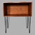 Mid-Century Modern Teak Open Media Cabinet on Hairpin Legs For Sale - Image 4 of 7