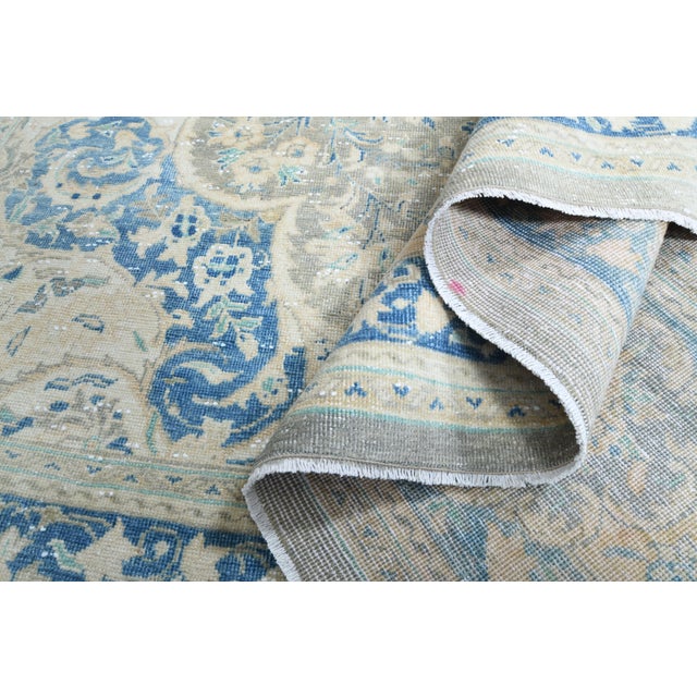 1970s Vintage Persian Handmade Wool Cotton Area Rug For Sale In San Francisco - Image 6 of 11