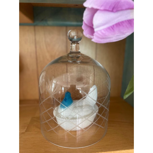 Vintage Milk Glass Hen on Nest For Sale - Image 10 of 10
