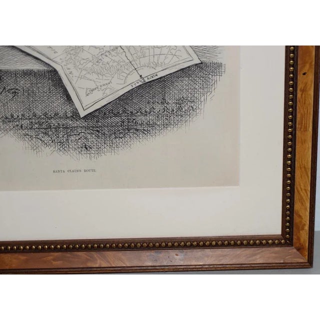 "Santa Claus's Route" Illustration by Thomas Nast for Harper's Weekly c.1880s Wonderful images of young children following...