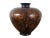 Adelina composite / resin urn shaped vase, mottled with deep brown and metallic gold / amber. Product number KC0616...
