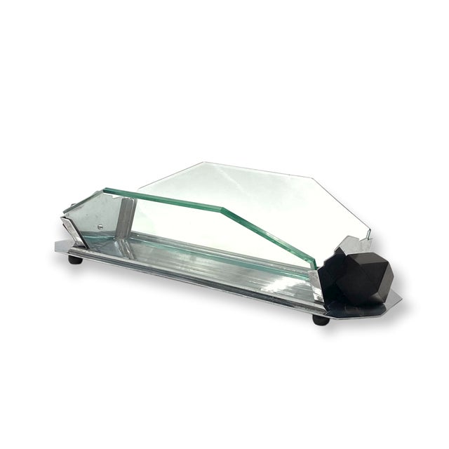 Brown Art Deco Cubist Centerpiece, France, 1930s For Sale - Image 8 of 18