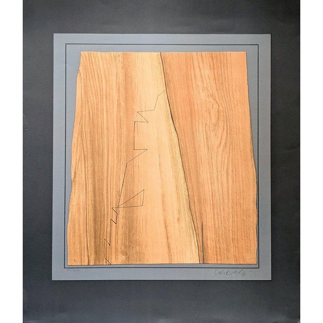 Victor Vasarely, Graphism on Wood, 1971, Hand-Signed Serigraph in Colors on Cardboard For Sale - Image 9 of 9