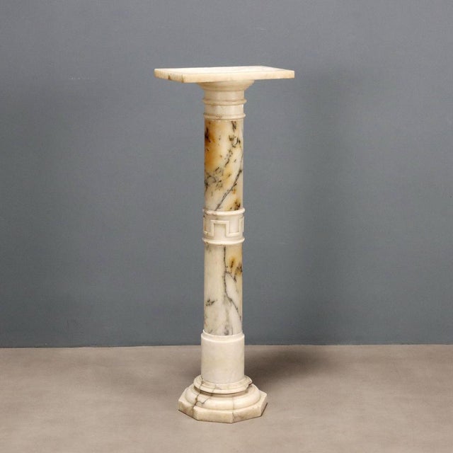 Column in Turned Alabaster For Sale - Image 9 of 9